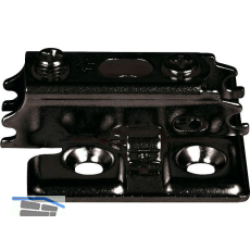 LAMP� Kreuzmontageplatte J95, Schrauben, Distanz 0 mm, schwarz