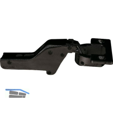 LAMP� Schwerlast M�bel Scharnier 95�, Innenanschlag, mit Feder, schwarz