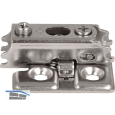 LAMP� Kreuzmontageplatte J95, Schrauben, Distanz 0 mm, vernickelt