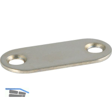 LAMP� Gegenst�ck zu Magnetschnapper MC-159, Stahl vernickelt