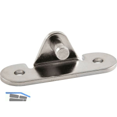 LAMP� Glasmontageplatte NSDX - 10, Stahl vernickelt