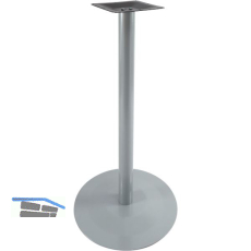 Plattenstehtischgestell Rondal 1 - silberfarbig