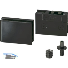 LAMP�Glast�rscharnier GS-GH5, Glas 5-6 mm; 48x33 mm, Zamak schwarz