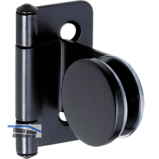 LAMP�Glast�rscharnier GH34-0, Glas 4-6mm; 32x38 mm, Stahl schwarz