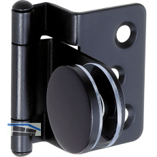 LAMP�Glast�rscharnier GH34-8, Glas 4-6mm; 34x38 mm, Stahl schwarz