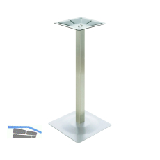 Plattenstehtischgestell Bayreuth - Edelstahl geb�rstet