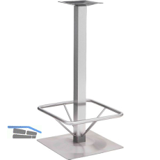 Plattenstehtischgestell Fu�st�tze Bayreuth 1 - Edelstahl geb�rstet