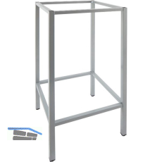 S�ulenstehtischgestell Barcelona - Edelstahl matt geschliffen