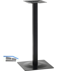 Plattenstehtischgestell Bayreuth - schwarz beschichtet