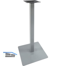 Plattenstehtischgestell Bayreuth - silberfarbig beschichtet