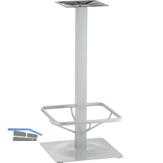 Plattenstehtischgestell Fu�st�tze Bayreuth 1 - silberfarbig beschichtet