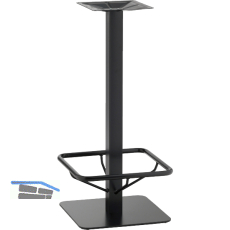 Plattenstehtischgestell Fu�st�tze Coburg 1 - schwarz beschichtet