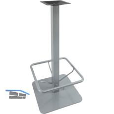 Plattenstehtischgestell Fu�st�tze Coburg 1 - silberfarbig beschichtet