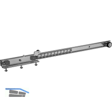 OMGE Tischplattenschiebebeschlag Surf 4300/600 Einzelschiene, H�he 70, Stahl