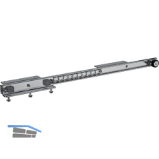 OMGE Tischplattenschiebebeschlag Surf 4350/900 Einzelschiene, H�he 44, Stahl