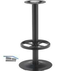 Barhockergestell Wiesbaden - schwarz beschichtet