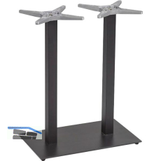 Plattenstehtischgestell Salzach-2-Bar schwarz beschichtet