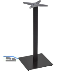 Plattenstehtischgestell Salzach-1-Bar schwarz beschichtet