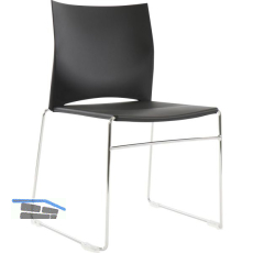 TOPSTAR Besucherstuhl W-Chair schwarz/chrom