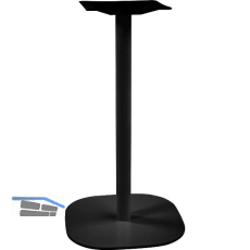 Plattentischgestell Slim, H�he 720, Bodenplatte 390x390, Stahl schwarz RAL 9005