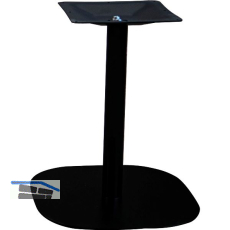 Plattentischgestell Slim, H�he 470, Bodenplatte 390x390, Stahl schwarz RAL 9005