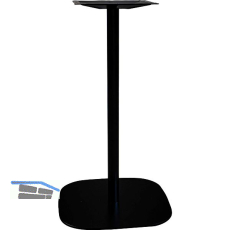 Tischgestell Slim, H�he 870, Bodenplatte 485x485, Stahl schwarz RAL 9005