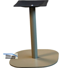 Plattentischgestell Slim, H�he 470, Bodenplatte 390x390, Stahl RAL-Farbe