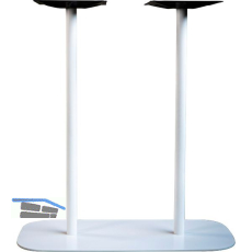 Plattentischgestell Slim, H�he 1070, Bodenplatte 985x485, Stahl RAL-Farbe