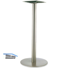 Plattenstehtischgestell Rondal 3 M - Edelstahl matt geschliffen