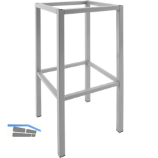 Barhockergestell Madrid - silberfarbig beschichtet