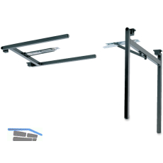 Klapptischgestell 808 - schwarz beschichtet