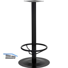 Plattenstehtischgestell Fu�st�tze Rondal 3 - schwarz beschichtet