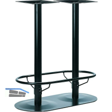 Plattenstehtischgestell Fu�st�tze Rondal F2 - schwarz