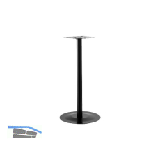 Plattenstehtischgestell Rondal 1 - schwarz beschichtet