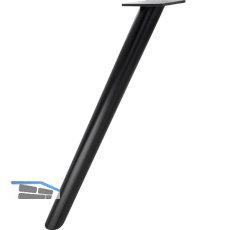 SIMAUSROM Tischfu� schr�g DM 60 x 720 mm schwarz matt