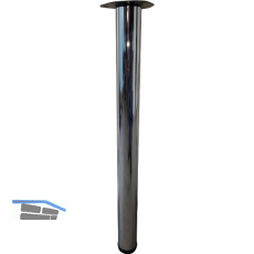 Tischfu� � 60 mm, L�nge 710 mm, Stahl verchromt