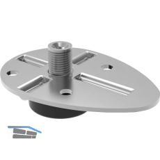 CAMAR H�henversteller zum Aufschrauben, � 28mm, H 16mm, Stahl/Kunststoff