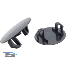 Lochblendstopfen rund DM 22 - 24 mm Kunststoff schwarz