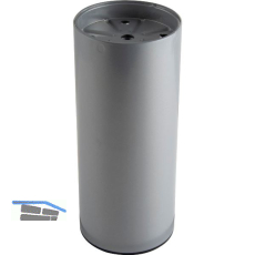 Dekorfu� Fu� � 80 mm, L�nge 190 mm, mit M10 Gewinde, Stahl silber RAL 9006