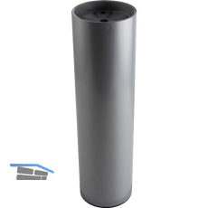 Dekorfu� Fu� � 80 mm, L�nge 290 mm, mit M10 Gewinde, Stahl silber RAL 9006