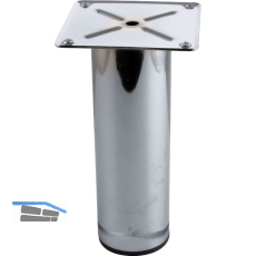 Dekorfu� Fu� � 60 mm, L�nge 190 mm, Anschraubplatte, Stahl verchromt