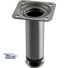 Dekorfu� Fu� � 30 mm, L�nge 100 mm, Stahl, Edelstahl Effekt