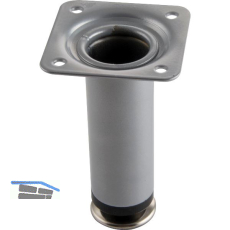 Dekorfu� Fu� � 30 mm, L�nge 100 mm, Stahl silber RAL 9006