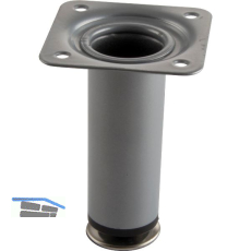 Dekorfu� Fu� � 30 mm, L�nge 120 mm, Stahl silber RAL 9006