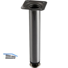 Dekorfu� Fu� � 30 mm, L�nge 190 mm, Stahl, Edelstahl Effekt