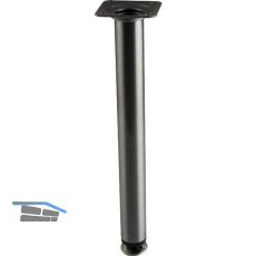 Dekorfu� Fu� � 30 mm, L�nge 290 mm, Stahl Edelstahl Effekt