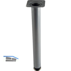 Dekorfu� Fu� � 30 mm, L�nge 290 mm, Stahl silber RAL 9006