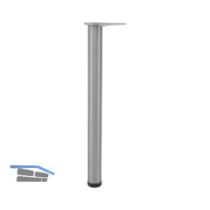 CAMAR Tischfu� rund 60 x 470 mm Edelstahl