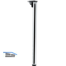 CAMAR Tischfu� "Click" � 50 mm, L�nge 705 mm, Stahl verchromt