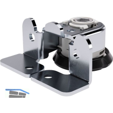 H�henversteller Integrato Tech A H�he 23 mm, Zinkdruckguss/Kunststoff schwarz